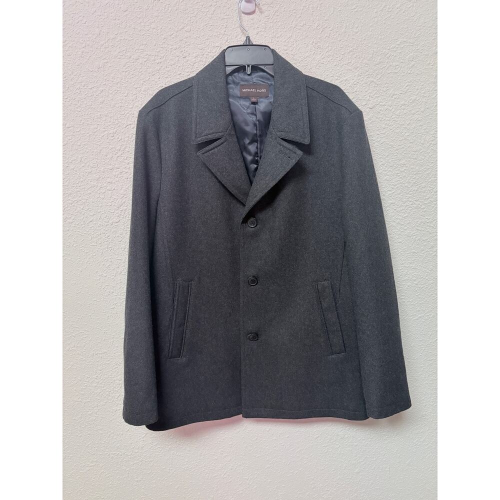 Michael Kors men’s wool coat charcoal grey size L